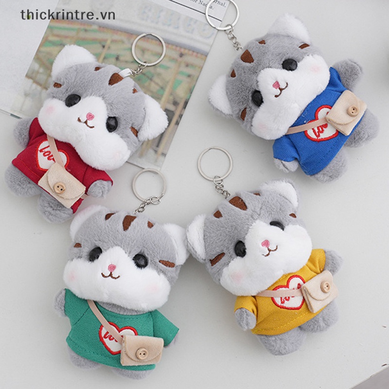 Móc Khóa Hình Mèo Nhồi Bông Đáng Yêu