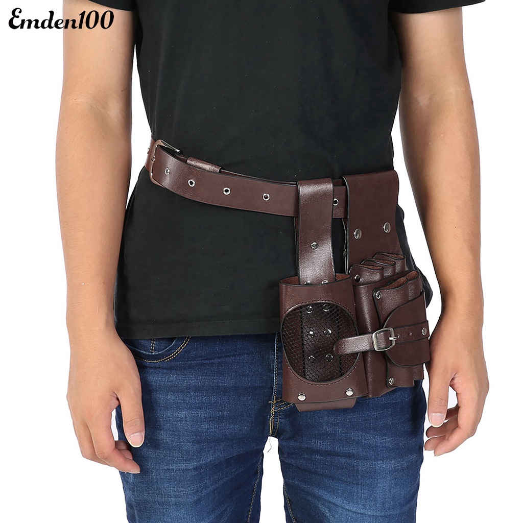 Túi Giả Da Đựng Dụng Cụ Làm Tóc Đeo Hông Tiện Lợi