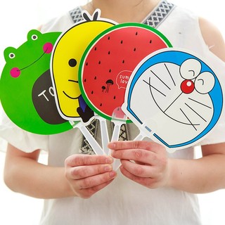 Quạt nhựa cầm tay cute nhiều hình, quạt cầm tay sunny day