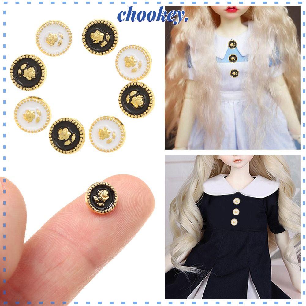 Set 20 Nút Thắt Lưng Hình Hoa Hồng 8mm Dành Cho Búp Bê