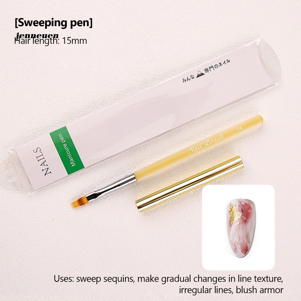 Bút Trang Trí Móng Nghệ Thuật Đầu Tròn Phẳng Đa Năng