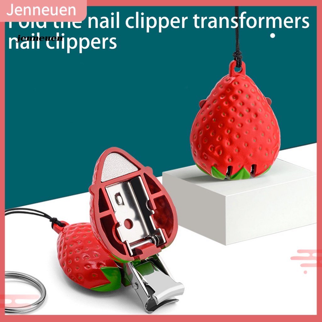 Dụng Cụ Cắt Móng Tay Bằng Thép Không Gỉ Hình Quả Dâu Tây