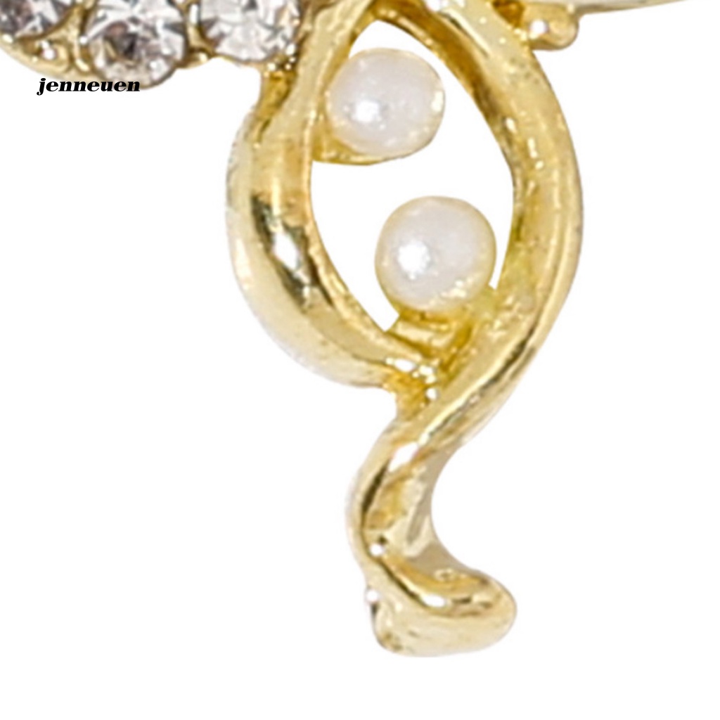 Set 10 Phụ Kiện Trang Trí Móng Tay Nghệ Thuật Không Phai Hình Bướm Trái Tim