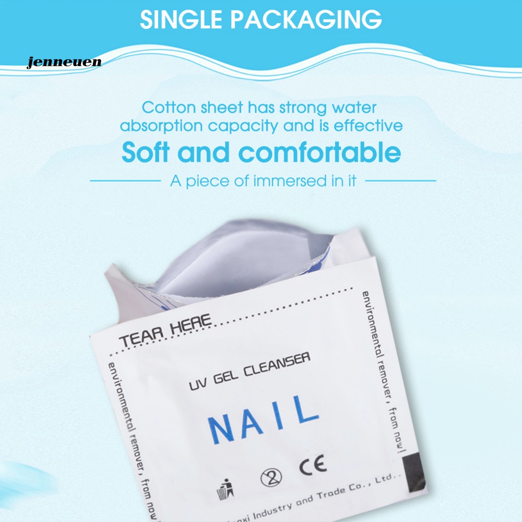 Hộp 100 Miếng / Hộp Khăn Giấy Tẩy Sơn Móng Tay Siêu Mỏng Không Xơ Vải Hiệu Quả