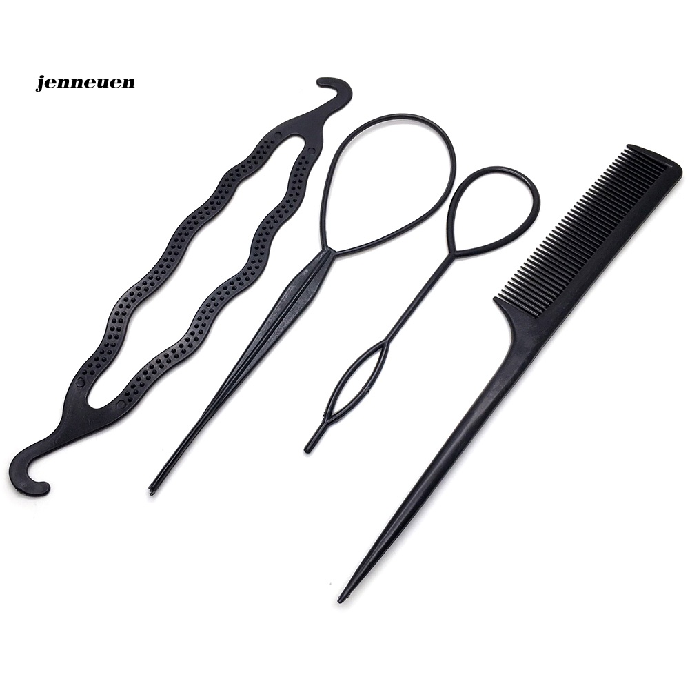 Bộ 4 Dụng Cụ Tạo Kiểu Tóc Đuôi Ngựa DIY