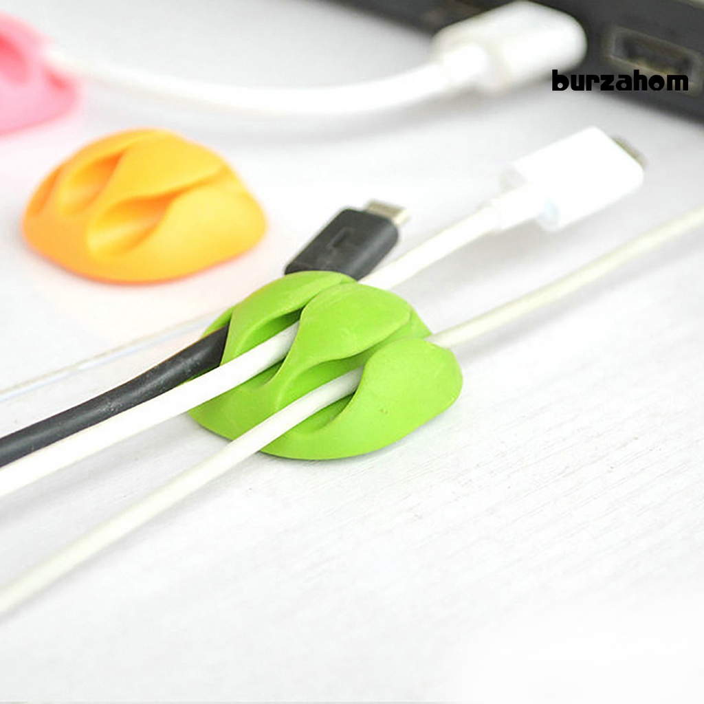 Set 10 Kẹp Giữ Dây Cáp Tự Dính Tiện Dụng Cho Nhà Ở / Văn Phòng