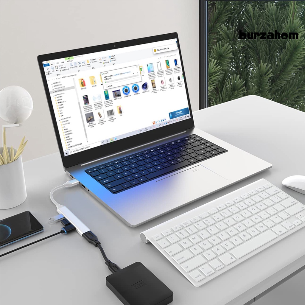 Hub USB 3.0 Type-C Truyền Dữ Liệu Tốc Độ Cao Đa Năng Cho MacBook Pro