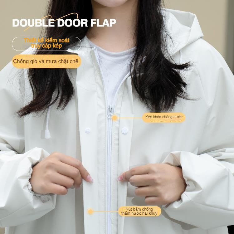 NEWMINE Áo Mưa Bộ Bộ Áo Mưa Dáng Dài Chống Mưa Toàn Thân Cho Người Lớn