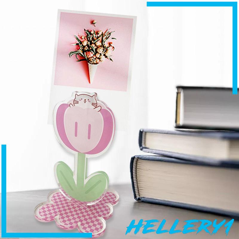 Giá Đỡ Ảnh / Thẻ Số Bàn Bằng Acrylic In Họa Tiết Hoa Xinh Xắn Trang Trí Tiệc Cưới