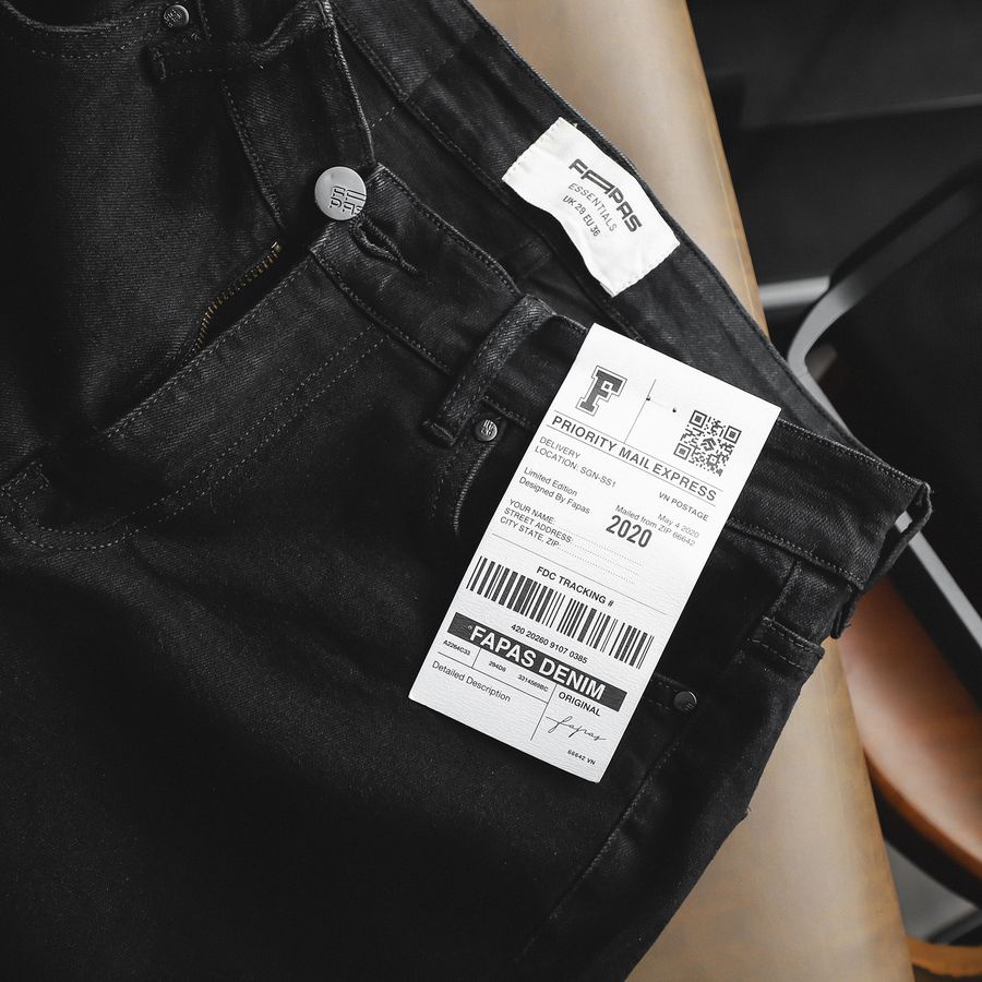 Quần Jeans Nam Chất Liệu Denim Trẻ Trung Ripped FAPAS