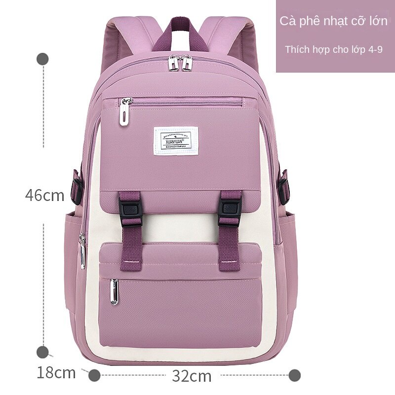 Balo Đi Học Trọng Lượng Nhẹ HZFTR2595 Dành Cho Bé Gái Tiểu Học