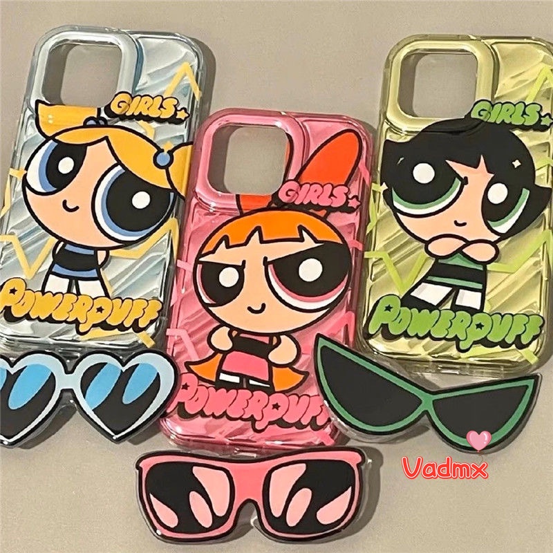Ốp Điện Thoại Hình Powerpuff Girls Cho Vivo Y72 5G Y52 5G Y16 Y02S Y15S Y15A Y01 Y75S Y53S 5G S1 Pro Y9S V17 Nga Y83 Y81 Y85 V9