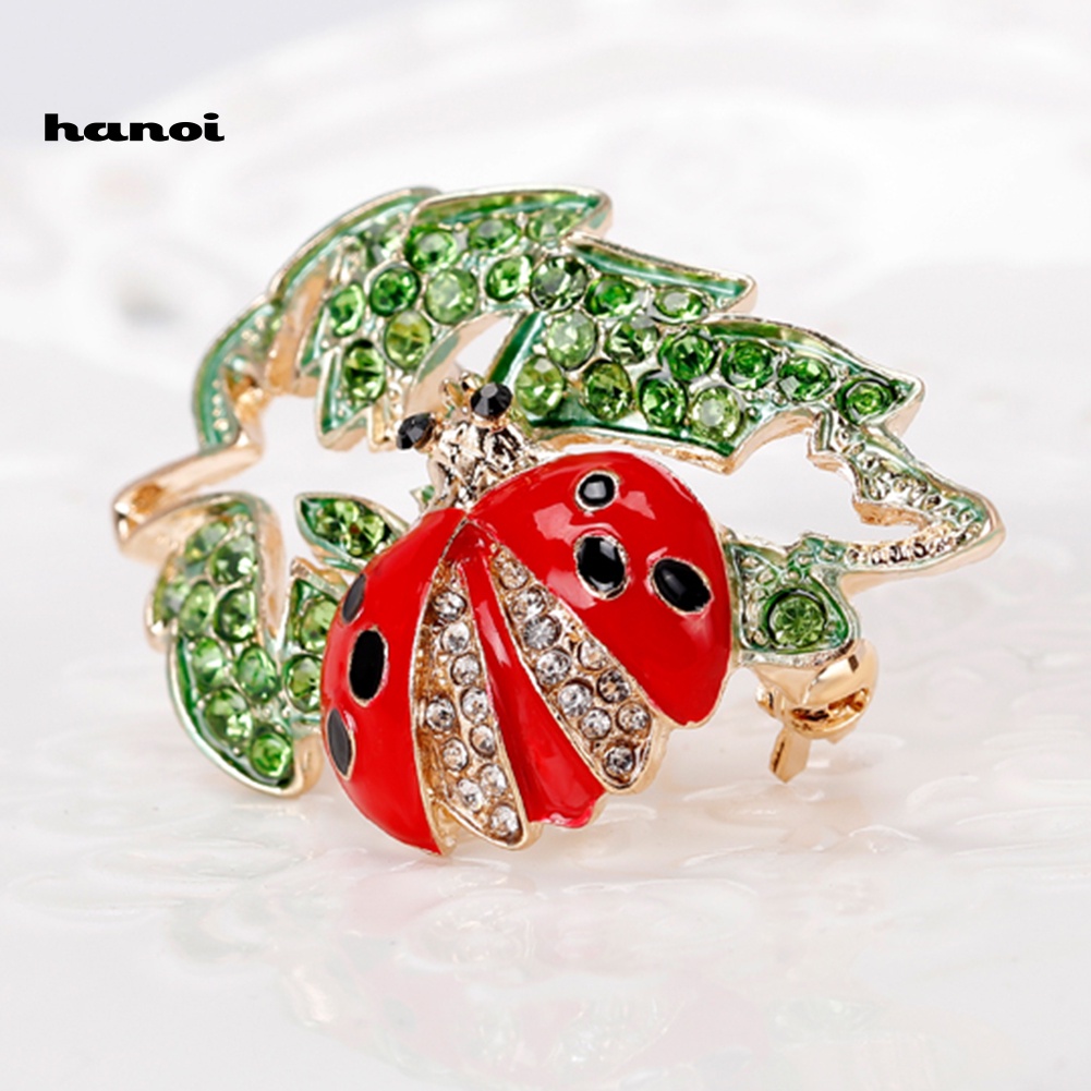 Ghim Cài Áo Hình Bọ Rùa Đính Đá Thời Trang Cho Nữ