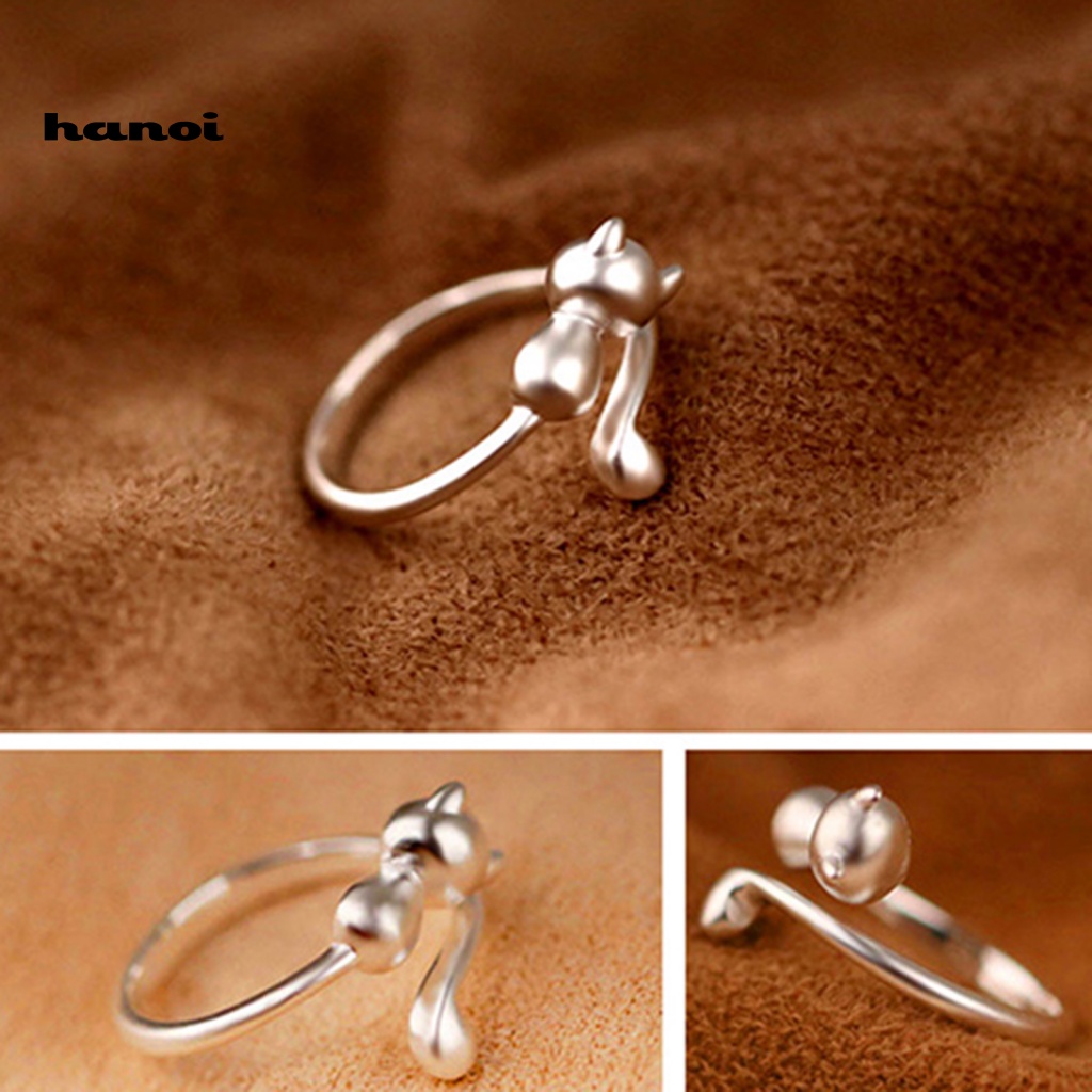 Nhẫn Hở HìNh MèO Dễ Thương Cho Nữ