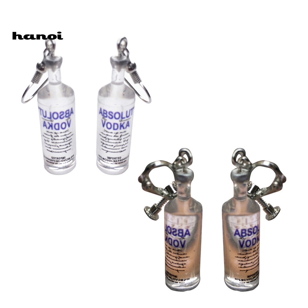 1 Đôi Bông Tai Hình Chai Nước Mini Dễ Thương