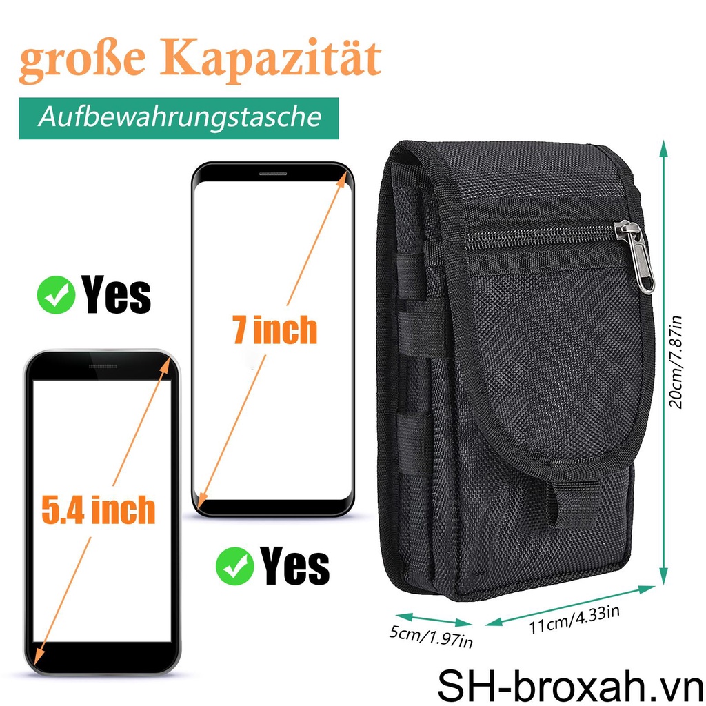 Mobile Túi Đeo Hông Đựng Điện Thoại / Thẻ Chống Sốc / Bụi Tiện Dụng Mang Theo Du Lịch Cho Người Lớn