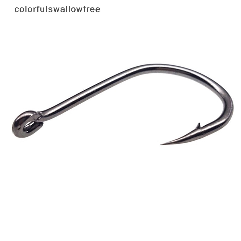 Bộ 100 Móc Câu Cá Bằng Thép Cacbon Nhiều Màu ABC