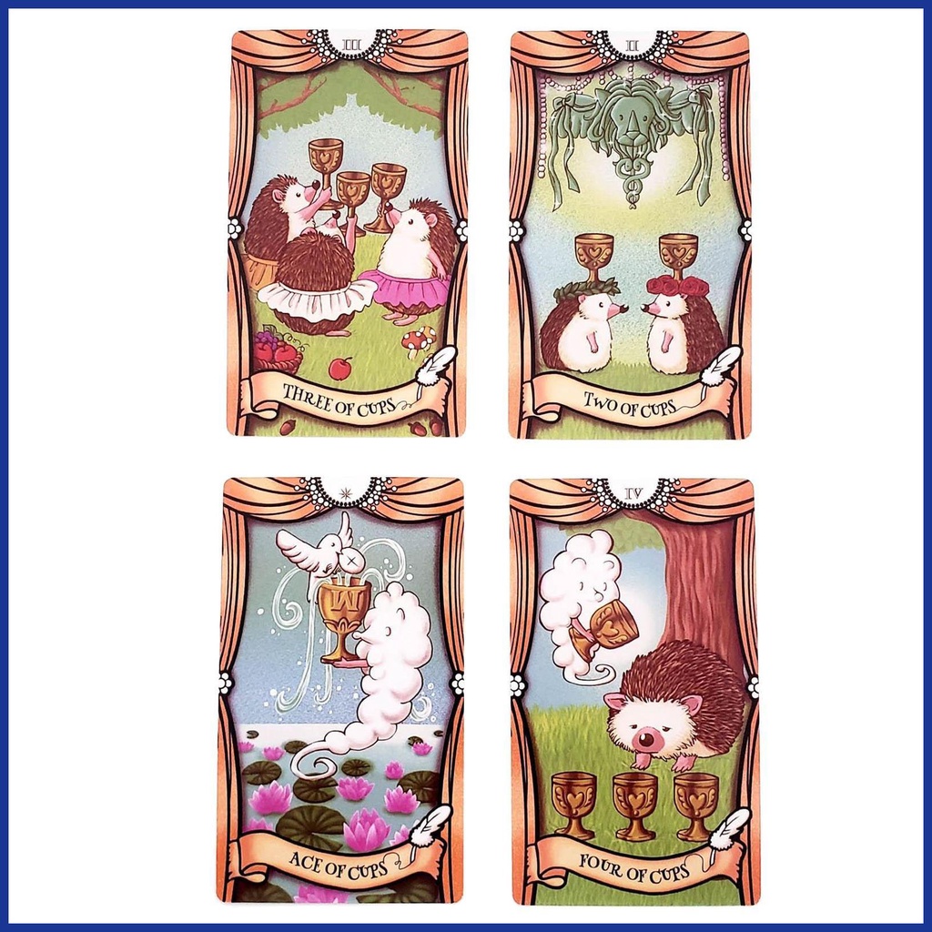 Bộ Bài Tarot 78 Miếng Hình Nhím Độc Đáo