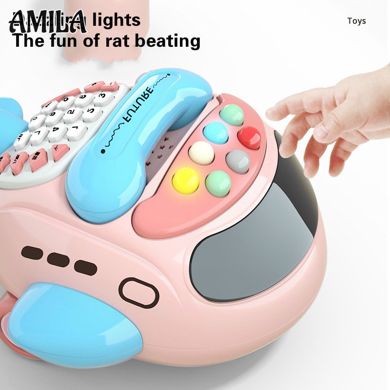 AMILA Điện Thoại Di Động Đồ Chơi Đa Năng Cho Bé 1-3 Tuổi