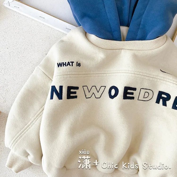 Áo Hoodie Thu Đông Tay Dài Phong Cách Thời Trang Hàn Quốc Mới Cho Bé Trai Và Bé Gái