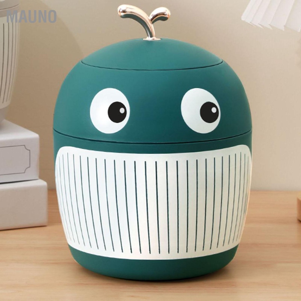 Mauno Cá Voi Nhỏ Thùng Rác Mini Dễ Thương Nhẹ Sang Trọng Di Động Đa Năng Cho Máy Tính Để Bàn Văn Phòng Trà