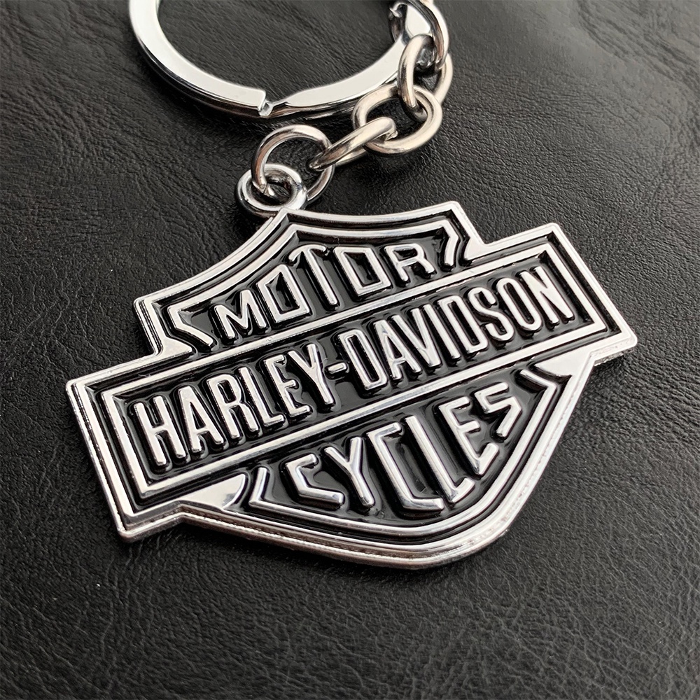 Miếng Dán Logo Harley Davidson 3D Bằng Kim Loại Trang Trí Mũ Bảo Hiểm