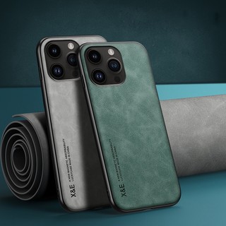Dành Cho iPhone 15 14 Plus 13 Mini 11 12 Pro Max Sang Trọng Chống Sốc Kinh Doanh Retro Vỏ Mềm