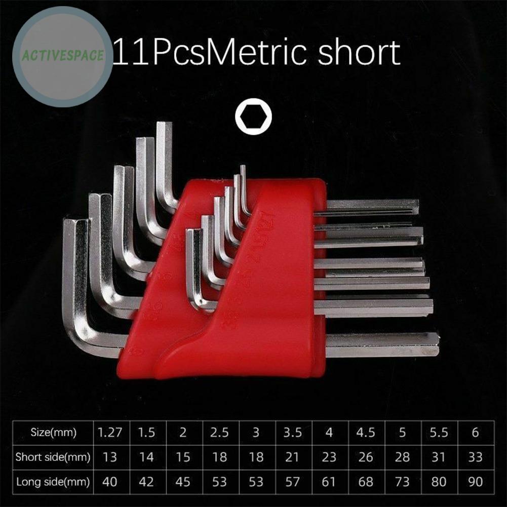 ⚡READYSTOCK⚡Hex Wrench Kit Double End 5/8/11pcs Hex Key Brand New L Type Hex Wrench