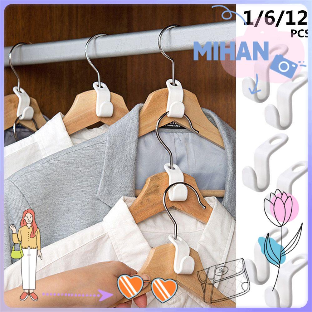 Set 1/6/12 móc treo phơi đồ áo làm từ nhựa hình chữ S