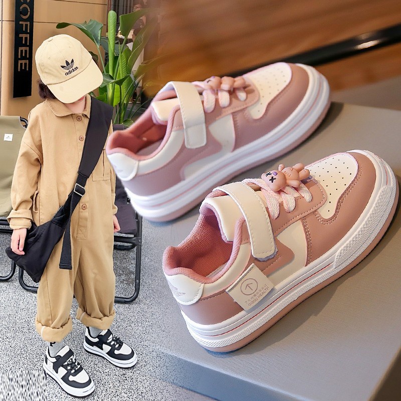 Giày Thể Thao Da Thời Trang Mùa Thu 2023 Cho Bé Gái 3-12 Tuổi