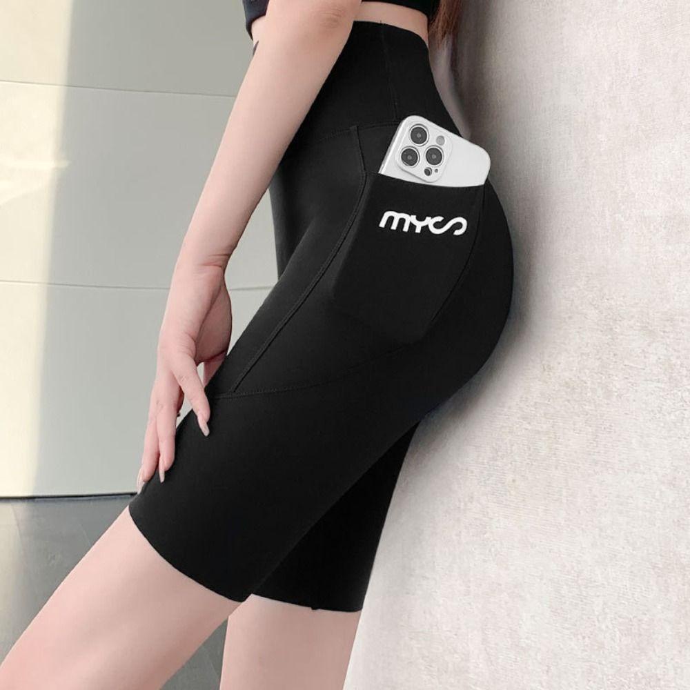 Quillan Quần Legging Lưng Cao Có Túi Ôm Dáng Thoáng Khí Co Giãn Dành Cho Nữ Chạy Bộ