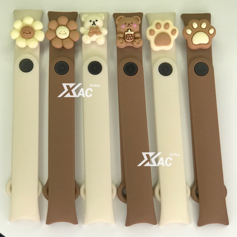 Dây Đeo Thay Thế Họa Tiết Hoạt Hình Cho Mi Band 8 Mi Band 7 Mi Band 5 Mi Band 8 / 7 / 6 / 5