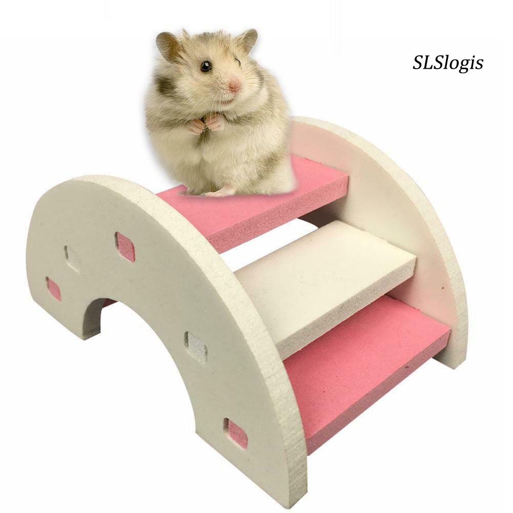 Đồ Chơi Cầu Thang Gắn Chuột Hamster Bằng Nhựa PVC Dễ Thương