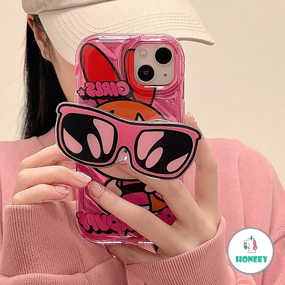 Ốp Điện Thoại tpu Mềm Chống Rơi Hình Cô Gái Đeo Kính Râm Cho iphone 14 13 12 11 pro max iphone x xs xr 7 8 plus