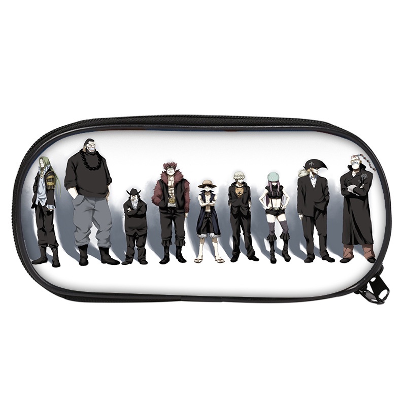 Túi Đựng Bút Sức Chứa Lớn Họa Tiết Hoạt Hình One Piece Luffy ZORO Cho Học Sinh