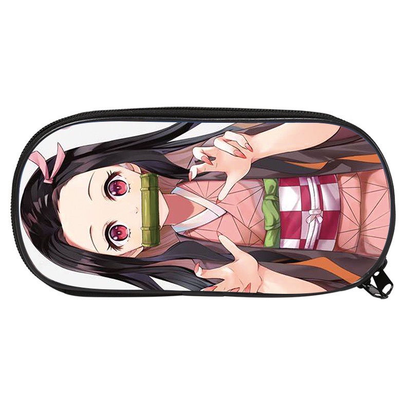 Túi Đựng Bút In Hình Anime Demon Slayer Zenitsu Tanjirou Sức Chứa Lớn