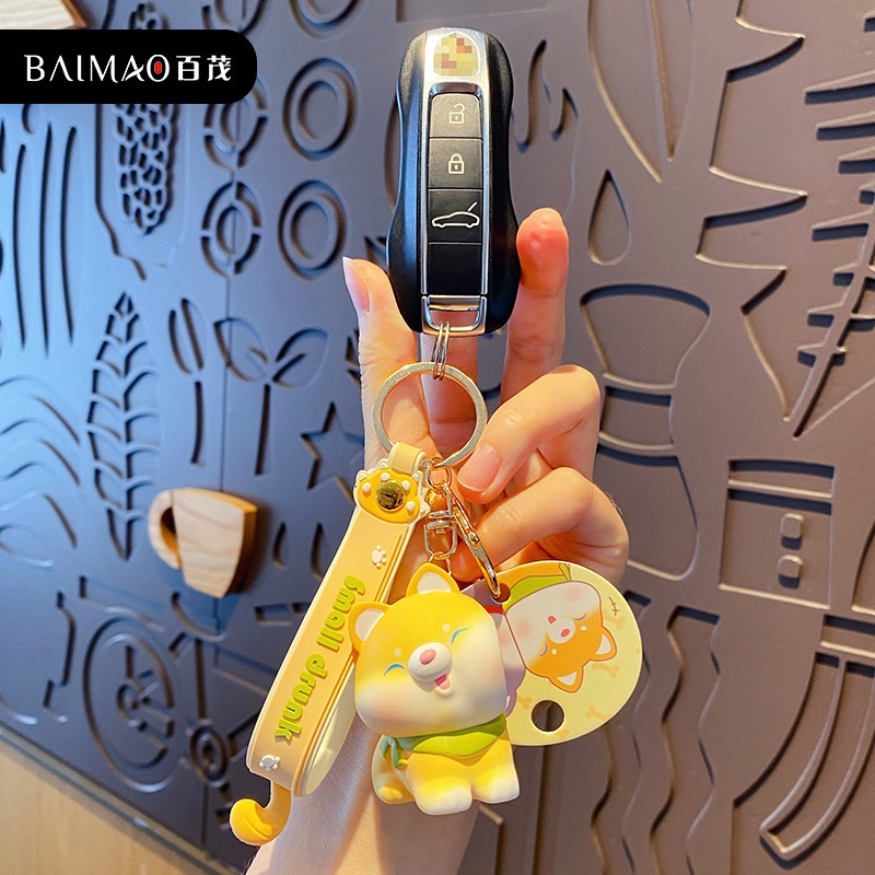 Móc Khóa Hình Chú Chó Husky Dễ Thương Sáng Tạo