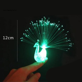 Nhẫn Hình Chim Công Có Đèn LED Phát Sáng