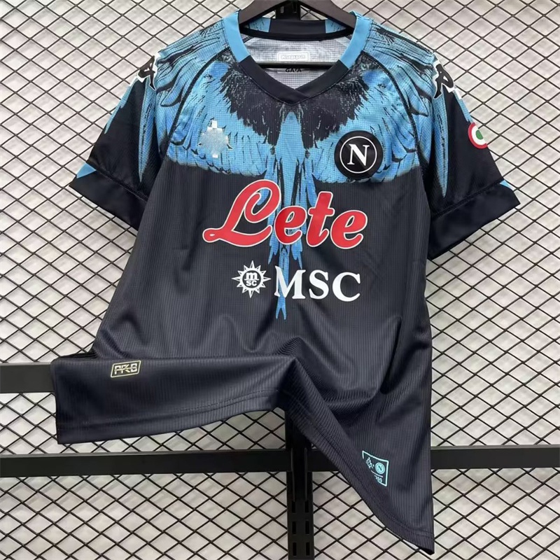 Áo Thun Bóng Đá Ngắn Tay size s-Xlxl In Số 01 23-24 napoli fc Thời Trang Cho Nam