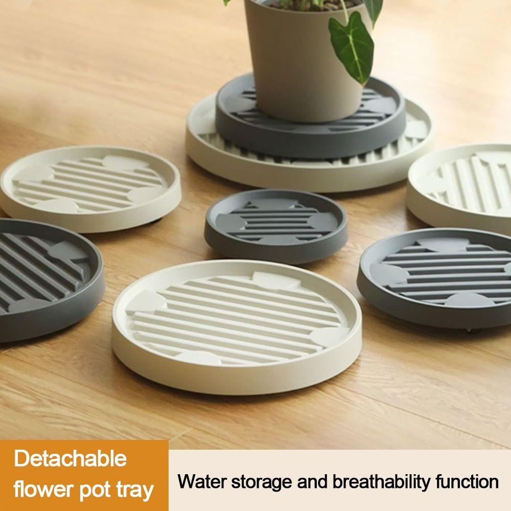 Đĩa Lót Chậu Hoa / Cây Cảnh Có Bánh Xe Di Chuyển Bằng Nhựa Bền Bỉ