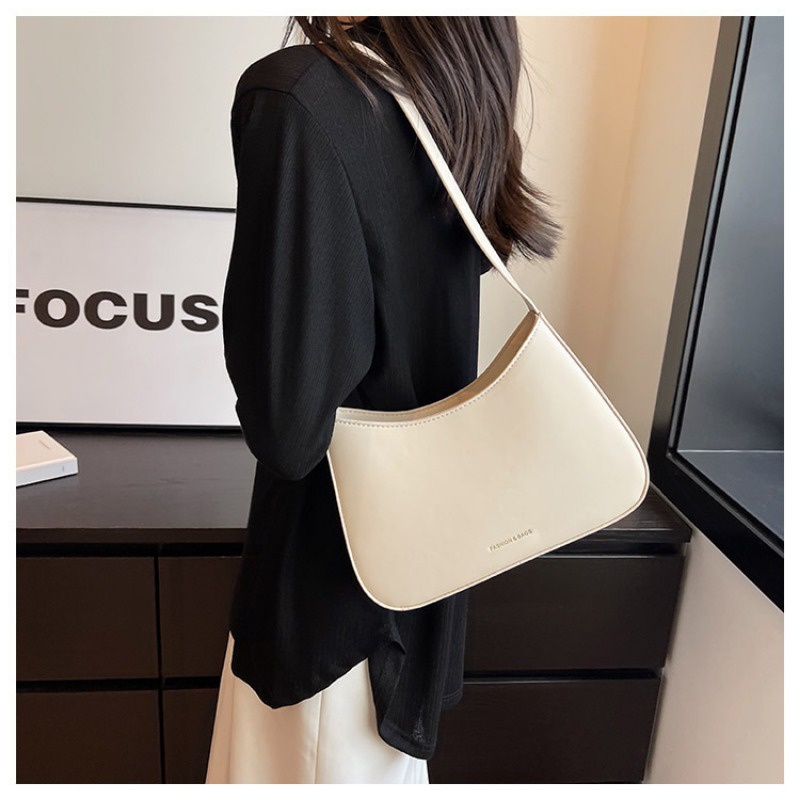 IELGY Túi Xách Đeo Vai Màu Trơn Phong Cách Phương Tây Thời Trang