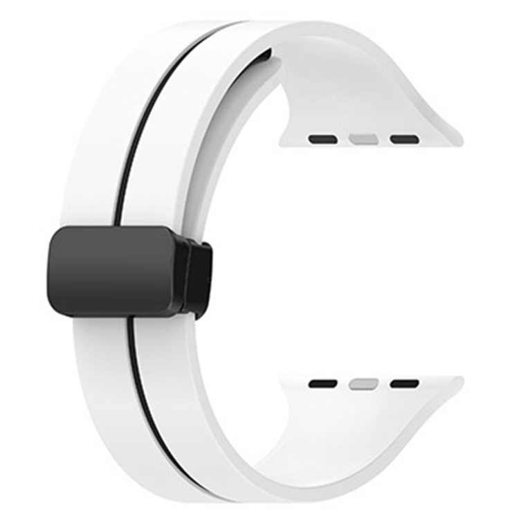 Mới Dây Đeo Đồng Hồ Bằng Silicon Hai Màu Có Khóa Gài Cho apple watch ultra 49mm / apple watch 8 41mm / apple watch 8 45mm / apple watch 7 41mm / apple watch 7 45mm / apple