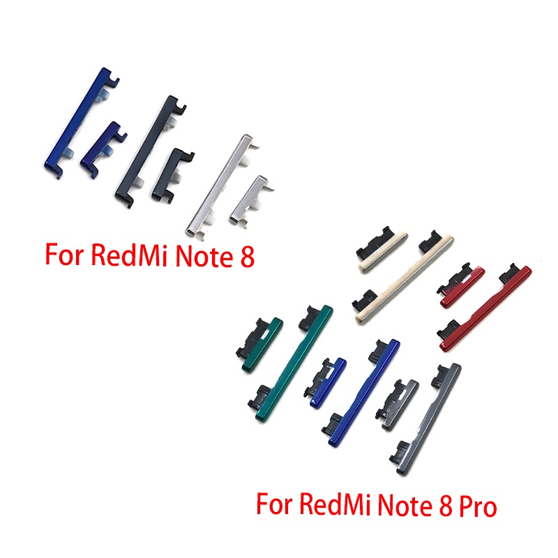 Nút nguồn âm lượng thay thế mới phím bên cho xiaomi redmi note 7/7 pro note 8 note 9 pro 9s phím nút bên âm lượng nguồn