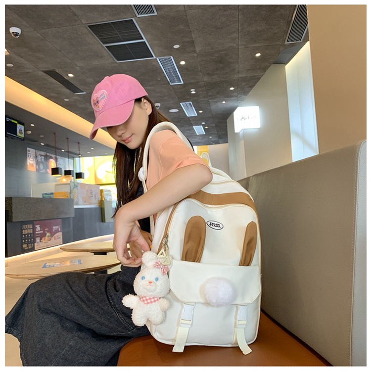 Balo Tai Thỏ Dễ Thương Phong Cách Hàn Quốc