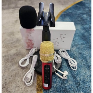 Bộ Micro C11 Live Stream, Hát Karaoke Chuyên Nghiệp Mới, Đầy Đủ Phụ Kiện Tai Nghe, Cáp Sạc, Dây Live, Dây Lấy Nhạc ...
