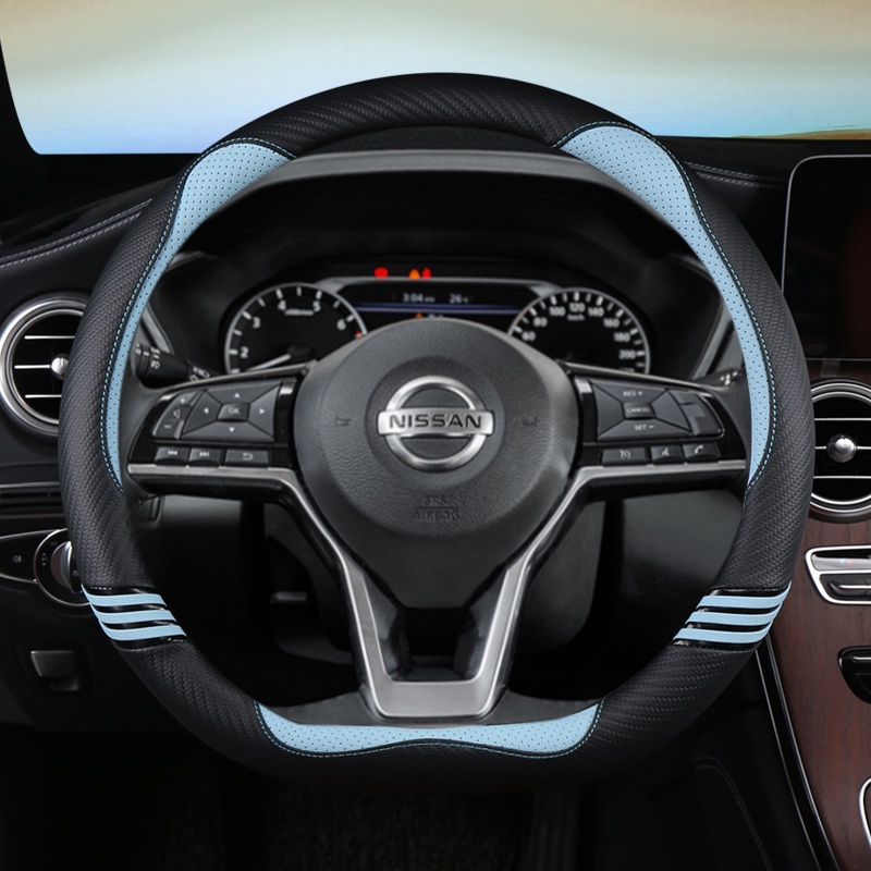 Vỏ Bọc Vô Lăng Xe Hơi Hình Chữ D Cho Nissan X-Trail Qashqai March Serena Micra Kicks 2017-2019 Altima Teana 2019 Sentra 2022