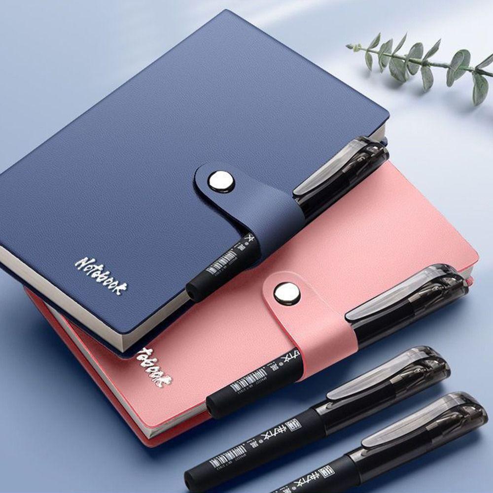 Sổ Tay Bìa Da PU 100 Trang Bìa Dày Khổ A7 Tiện Dụng Cho Học Sinh