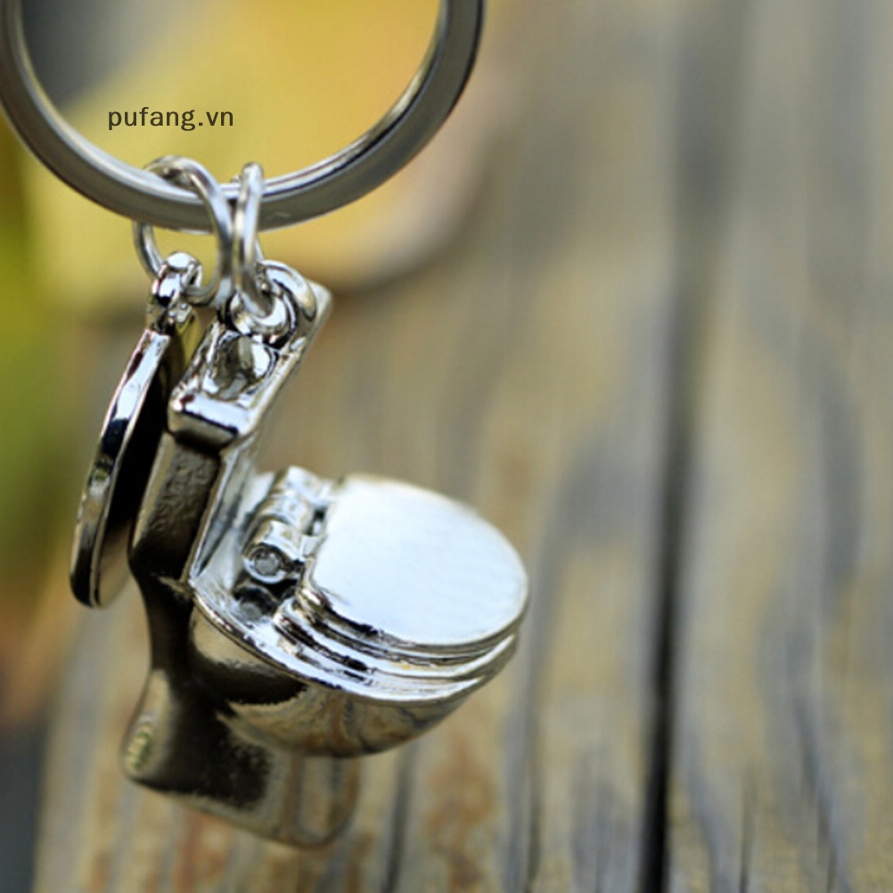 Pufang dễ thương mini toilet forever keychain móc khóa kim loại chìa khóa keyfob creative gift vn