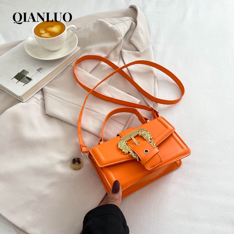 QIANLUO túi xách nữ đeo chéo Túi đeo chéo dễ phối cho nữ 2023 NEW L97S0CF