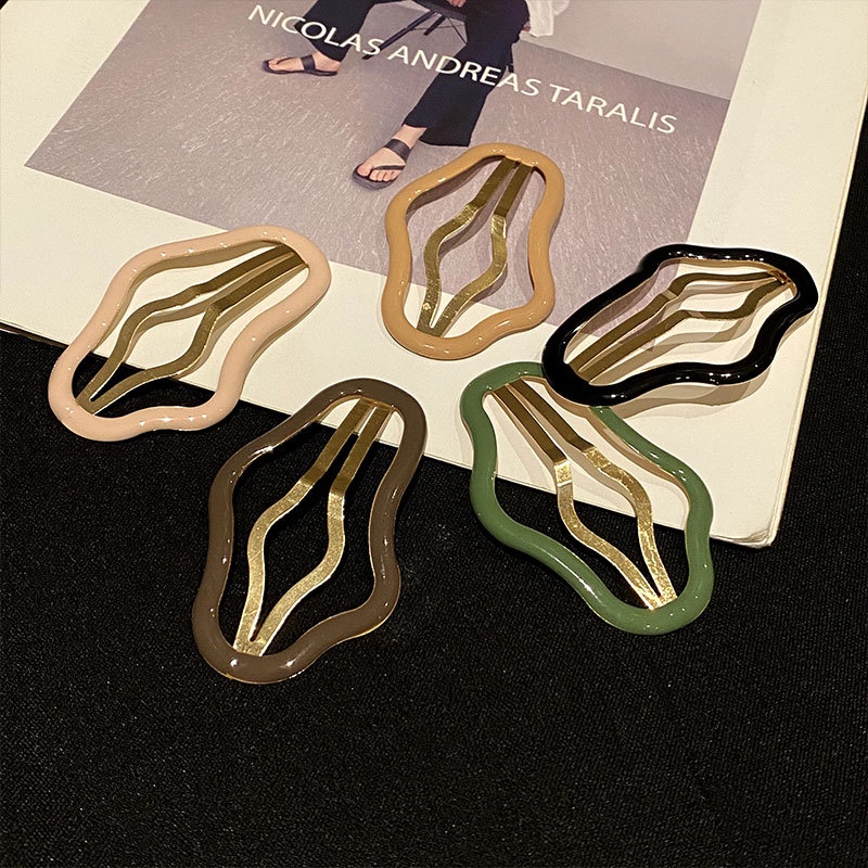 Kẹp Tóc Bb Hình Đám Mây Khoét Rỗng Đơn Giản Phong Cách Hàn Quốc Cho Nữ